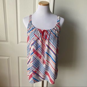 Cabi red, white, and blue tassel tank #5230